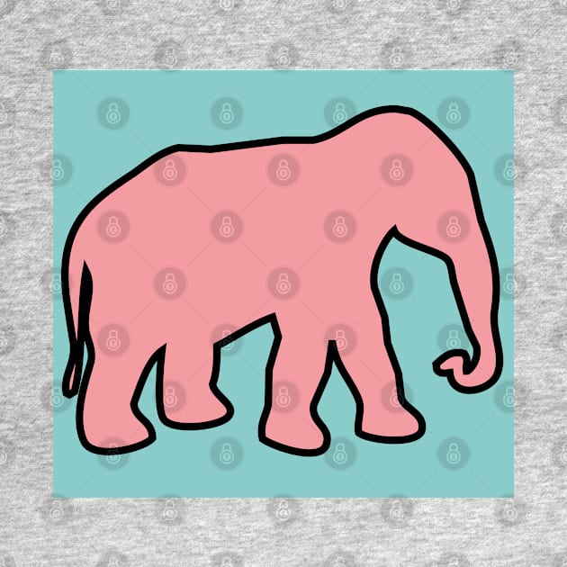 pink elephant by DuckieN